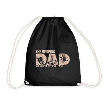 Herping Herpétologie Herpétologiste Papa Homme Disant - Sac de sport léger - noir - Devant