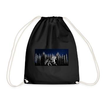 Wilderness Starry Sky Wild Horse Stallion Horse Fool - Sac de sport léger - noir - Devant
