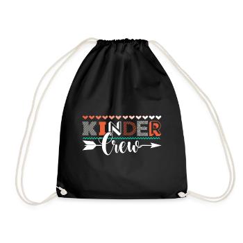 Kindergarten Crew Teacher - Drawstring Bag - black - Front