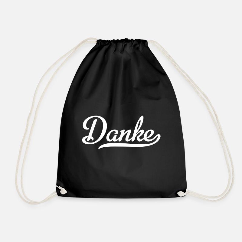 Danke - Turnbeutel - Schwarz