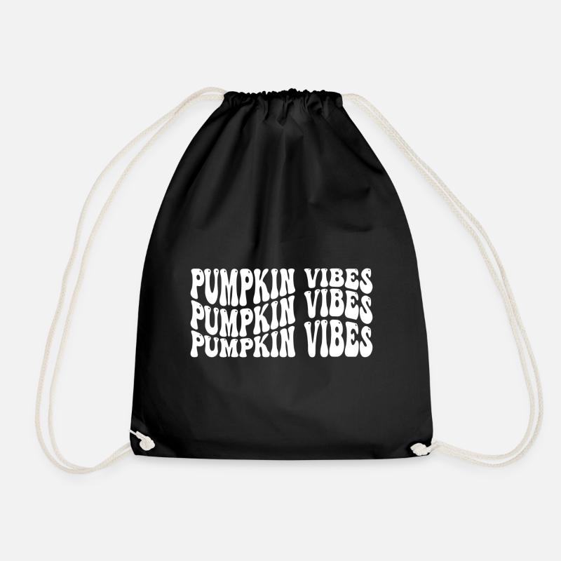 Vibrations de citrouille - Sac de sport léger - noir