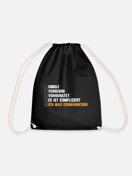 Erdmännchen - Turnbeutel - Schwarz