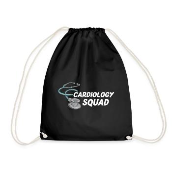 Escouade de cardiologie Infirmière cardiaque Cardiologue Coeur - Sac de sport léger - noir - Devant