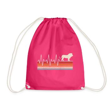 Battement de cœur du Lion - Sac de sport léger - fuchsia - Devant