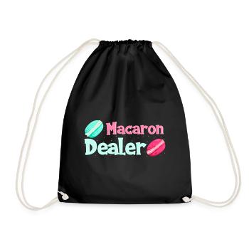 Macaron Dealer Dessert Food - Sac de sport léger - noir - Devant