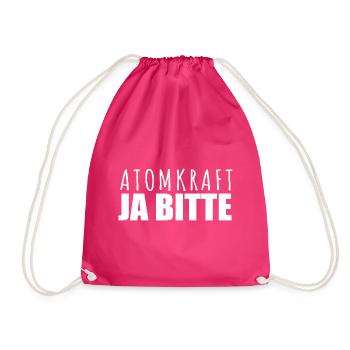 Atomkraft Ja Bitte - Pro Kernenergie in Europa - Turnbeutel - Fuchsia - Vorne