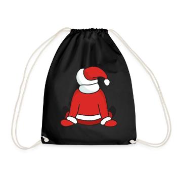 Noël Noël Père Noël Père Noël - Sac de sport léger - noir - Devant