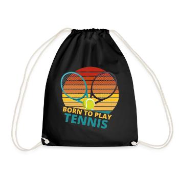 tennis / Tennis / Tennis / Tennis / Tennis jouer - Sac de sport léger - noir - Devant