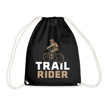 Trail Rider Mountainbike MTB Downhill - Turnbeutel - Schwarz - Vorne