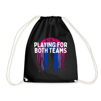 Jouer pour les deux équipes Bisexuel LGBTQ Bi Pride - Sac de sport léger - noir - Devant