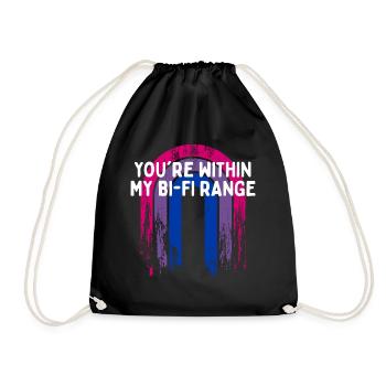 Vous êtes dans My Bi-Fi Range Bisexuel LGBTQ Bi - Sac de sport léger - noir - Devant