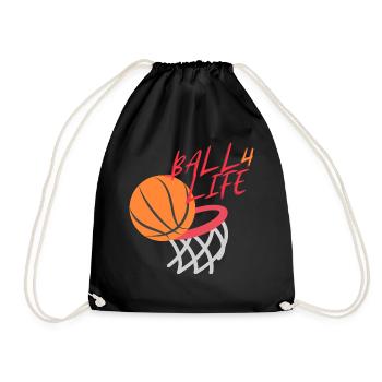 BALL 4 LIFE - Drawstring Bag - black - Front