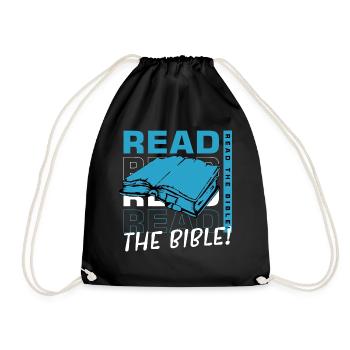 Lire la Bible Foi Christianisme Foi Dieu - Sac de sport léger - noir - Devant