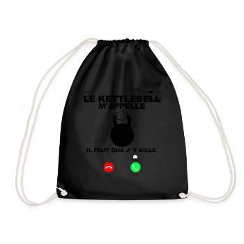 Sport Humour Cadeau Entrainement - Sac de sport léger - noir - Devant