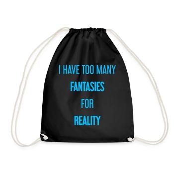 Fantasies for reality - This is where magic is created! - Drawstring Bag - black - Front