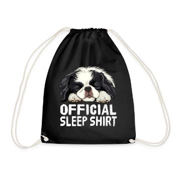 Offizielles japanisches Schlafshirt mit japanische - Turnbeutel - Schwarz - Vorne