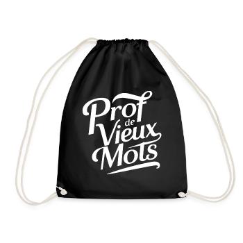 Prof de vieux mots - Sac de sport léger - noir - Devant