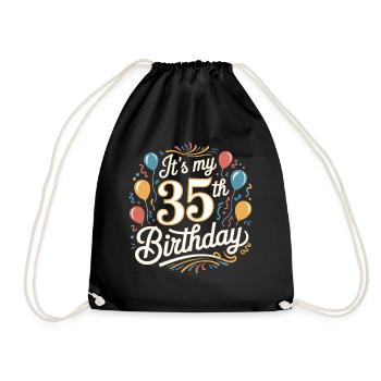 It's my 35th Birthday - Sac de sport léger - noir - Devant