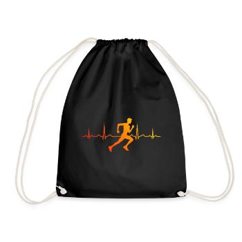 Fitness de course de fond pour hommes et femmes - Sac de sport léger - noir - Devant