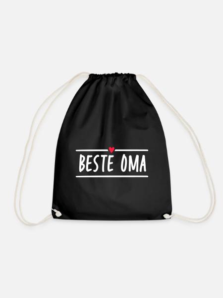 Beste Oma - Turnbeutel - Schwarz