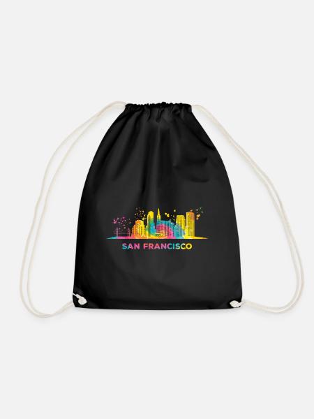 San Franciscans Skyline San Francisco - Turnbeutel - Schwarz