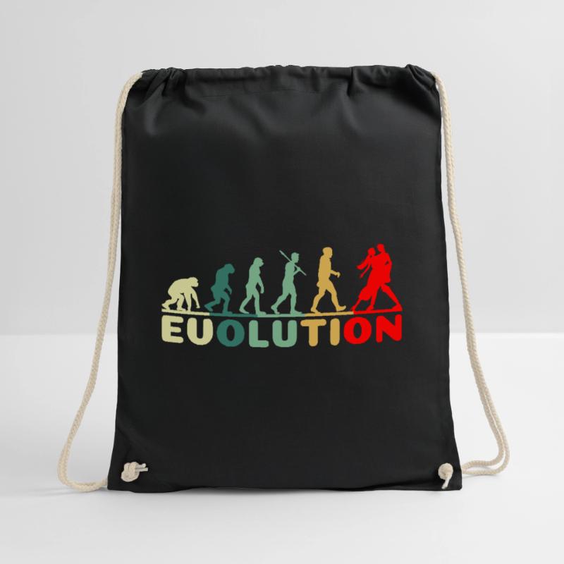 Tango dance dance evolution retro for dance couple Drawstring Bag