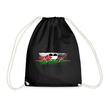 Palestine - Drawstring Bag - black - Front