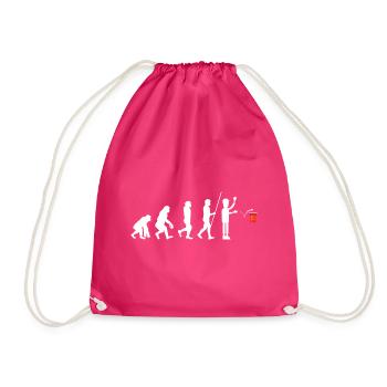 Party Bier Bierpong Beer Pong - Turnbeutel - Fuchsia - Vorne