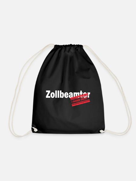 Zollbeamter Zoll Rente Ruhestand Geschenk - Turnbeutel - Schwarz