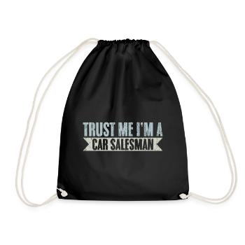 Trust Me Retro Car Salesperson For A Car Dealer - Turnbeutel - Schwarz - Vorne