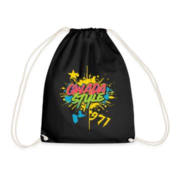 Gwada Style 971 Gift Idea Map of Guadeloue - Drawstring Bag - black - Front