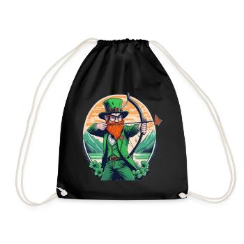 Tir à l’arc Trèfle de la Saint-Patrick - Sac de sport léger - noir - Devant
