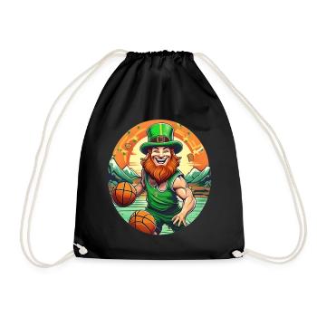 Basket-ball Trèfle de la Saint-Patrick - Sac de sport léger - noir - Devant