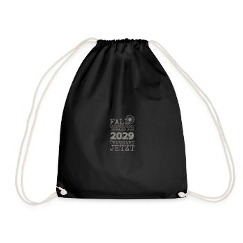 completed 2029 - Drawstring Bag - black - Front