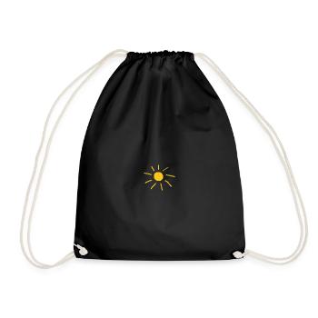 Cadeau de vacances d’été au soleil - Sac de sport léger - noir - Devant
