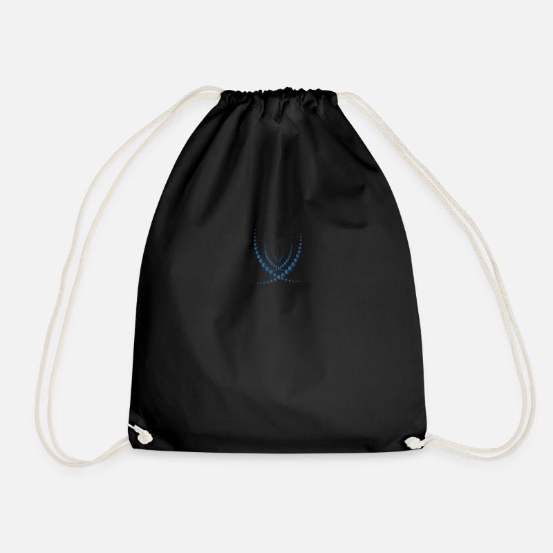 Optische Illusion Muster Formen Geometrie Geschenk - Turnbeutel - Schwarz