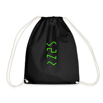 Synth Sine Square Saw Triangle Synthesizer - Drawstring Bag - black - Front