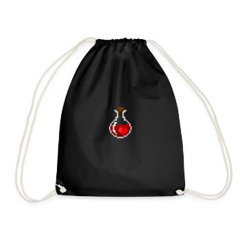 Healing potion - Drawstring Bag - black - Front