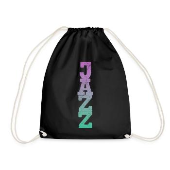Jazz Musik Retro - Turnbeutel - Schwarz - Vorne