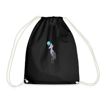 Le bec de la chaussure fête l’anniversaire de l’oiseau - Sac de sport léger - noir - Devant