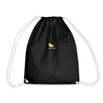Yoga mignon d'amoureux des animaux domestiques - Sac de sport léger - noir - Devant