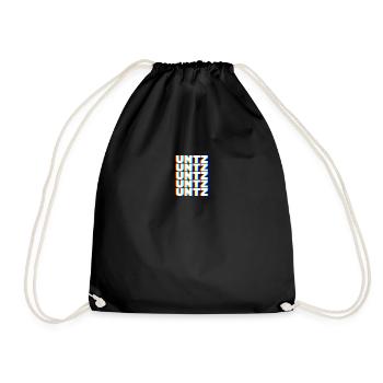 Untz Techno Rave Raver DJ Festival Party Geschenk - Turnbeutel - Schwarz - Vorne