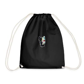 Llamaween - Sac de sport léger - noir - Devant