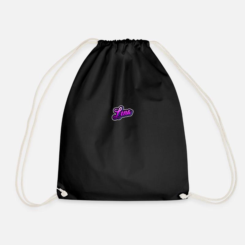 LENA - Dein personalisiertes Design - Turnbeutel - Schwarz