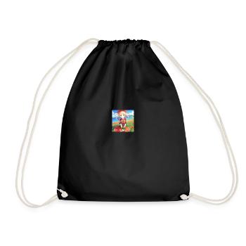 Motif de coquelicot Anume - Sac de sport léger - noir - Devant