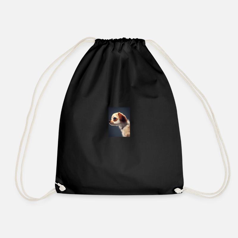 adorable - Drawstring Bag - black