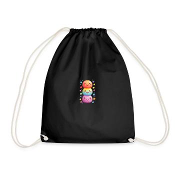 Joie de carnaval avec des confettis - Sac de sport léger - noir - Devant