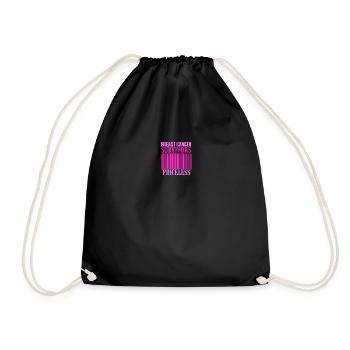 Priceless Breast Cancer Awareness - Drawstring Bag - black - Front