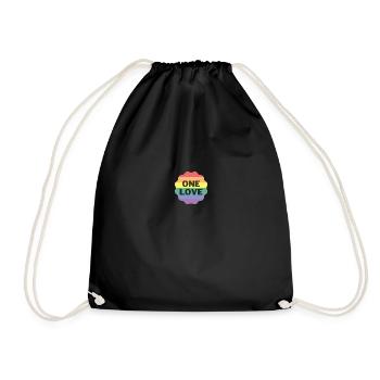 ONE LOVE - Sac de sport léger - noir - Devant