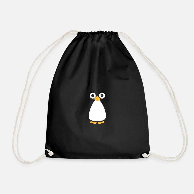 Pinguin - Turnbeutel - Schwarz